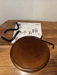 Used Ekornes Wood Swing Table Personal Stressless Recliners Left Right. Price: $119.99.