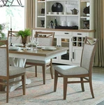 Parker House Americana 19" Wood/fabric Dining Chair Ivory/brown (set Of 2) New. Price: $362.00.