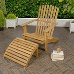 Jonathan Y ADK1000 Saranac 2-PIECE Acacia Adirondack Chair W/ Detachable Ottoman New. Price: $227.99.