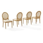 Crosley Daphne 4-PIECE Dining Chairs Rustic Brown And Creme New. Price: $495.99.