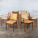 6 Scandinavian Modern Teak Dining Chairs Uldum Mobelfabrik Att Johannes Andersen Used. Price: $3995.00.