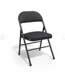 Staples Luxura Faux Leather Folding Chair, Black, 4/PACK (51504) New. Price: $159.95.