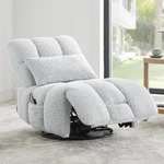 Watson & Whitely Oversized Power Recliner Chair For Adults - Grey Open. Price: $683.37.