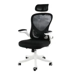 Elama High Back Adjustable Mesh And Fabric Office Chair In White Black With New. Price: $132.64.