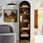 Better Homes & Gardens Juliet Narrow Arch Bookcase, Rich Black And Light Honey New. Price: $164.99.