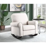 Acme Elvin Fabric Upholstered And Wooden Frame Rocking Chair Beige New. Price: $565.21.