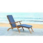 Safavieh Outdoor Collection Palmdale Lounge Chair Natural/navy New. Price: $148.16.