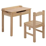 Kids Wooden Lift-top Desk Chair Set, Oddler Table W/storage For Arts Craft New. Price: $91.99.