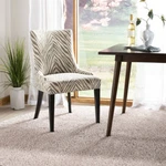 Safavieh Becca 19''H Zebra Dining Chairs Ivory / Grey New. Price: $271.99.