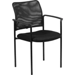 Flash Furniture Comfort Black Stackable Steel Side Chair, Arms GO-516-2-GG New. Price: $119.99.