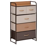 Homcom 5-DRAWER Fabric Dresser Tower With Steel Frame For Hallway New. Price: $69.99.