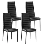 Vevor Set Of 4 Dining Chairs Modern Leather Kitchen Side Back Metal Legs New. Price: $99.99.