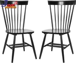Parker Spindle Windsor Set Of 2 Dining Chair 17 Black Us Only New. Price: $213.60.