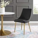 Modway Viscount Modern Accent Performance Velvet Dining Chair Black New. Price: $112.80.