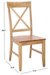Safavieh Ksenia X-back Side Chair, Reduced Price 2172795714 DCH6902B Open. Price: $72.00.