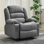 Garvee Gray Oversized And Overstuffed Breathable Fabric Recliner Lounge Chair New. Price: $199.99.
