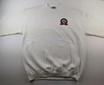 Vintage Lee Usa Sanford Brown College Men Xl White Sweater Crew Neck Classic New. Price: $71.00.