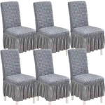 Elastic Dining Chair 6 Pack - Stretch Washable Slipcovers With S... New. Price: $67.66.