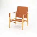 2021 Carl Hansen KK47000 Safari Chair By Kaare Klint Cognac Leather W Oil Ash Used. Price: $1700.00.