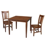 International Concepts 36X36 Dining Table With 2 Chairs Espresso New. Price: $613.08.