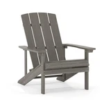 Adirondack Chair Faux Wood Weather Resistant 350LB Capacity Grey JJ-C14501 Flash New. Price: $299.99.