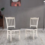 Boraam Shaker Dining Chairs - Set Of 2 European Black Ash/antique White New. Price: $157.88.