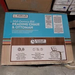 18560 Wooden Reading Chair-ottoman Set W/ Cushions Mid-century Modern Furniture New. Price: $162.99.