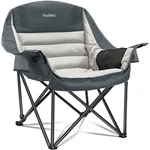 Youtanic Oversized Camping Chair - Portable, Folding, W/side Pocket, 400 Lbs Cap New. Price: $178.48.
