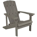 Flash Furniture Charlestown All-weather Adirondack Chair In Gray Faux Wood New. Price: $192.26.