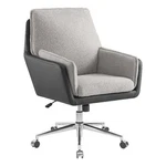 Linon Stella Faux Leather/sherpa Swivel Rolling Office Chair Gray & Black New. Price: $285.99.