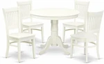 East West Furniture 5 Piece Kitchen Table Set For 4 Includes Round Dining Room New. Price: $517.78.