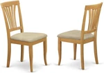 East West Furniture Avon Wood Set Of 2 Dining Chair With Finish Avc-oak-c New. Price: $79.42.