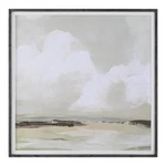 Uttermost Soft Clouds 42" Square Wood And Linen Framed Print Multi-color New. Price: $688.80.