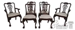 L71022: Set Of 6 Lexington Mahogany Chippendale Style Dining Chairs Used. Price: $1695.00.