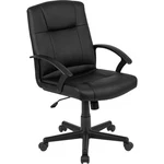 Flash Mid-back Leathersoft-padded Task Chair/arms, Black CH-197220X000-BK-GG New. Price: $139.99.