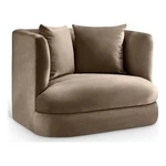 Bowery Hill Contemporary Solid Wood Frame Taupe Durable Velvet Accent Chair New. Price: $915.42.