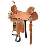 60HS Flex Tree Western Horse Saddle In American Leather Barrel Trail Hilason New. Price: $749.95.