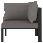 Modern Modular Corner Sofa With Cushions, Anthracite Poly Rattan Vidaxl New. Price: $155.99.