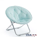 Micro Mink Saucer Chair Foldable Comfortable Seating Dorm Living Room Gaming New. Price: $60.25.