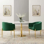 Modway Savour Tufted Performance Velvet Accent Chairs In Emerald - Set Of 2 New. Price: $318.26.