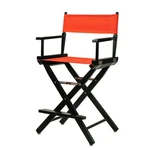 Casual Home 24IN Directors Chair Black Frame With Orange Canvas New. Price: $89.64.