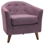 Pemberly Row 19"H Traditional Fabric Accent Chair In Plum Purple New. Price: $292.86.
