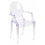 Flash Furniture Shirley Ghost Chair With Arms In Transparent Crystal New. Price: $223.00.