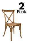 Toughwood Cross Back Chair By Chivari, 2 Pack New. Price: $189.98.