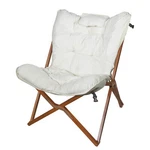 Zenithen Indoor Wood Butterfly Accent Chair For Dorms, Bedrooms, Creme White New. Price: $96.93.