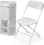 Vingli 10PK White Folding Chair Steel Frame 350LB Stackable Indoor Outdoor New. Price: $131.01.