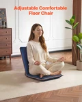 6 Position Floor Gaming Chair Folding Lounge Suede Dark Blue New. Price: $53.99.