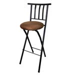 Mainstays Indoor Metal Folding Stool With Slat Back And Microfiber Seat New. Price: $64.67.