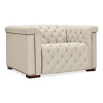 Beaumont Lane Beige Fabric Power Recliner With Headrest New. Price: $2464.07.