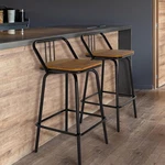 2 Set Heavy Duty Swivel Counter Bar Stools With Backrest Kitchen Home Decor New. Price: $49.99.